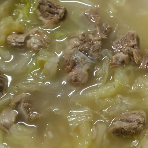 羊肉片白菜汤