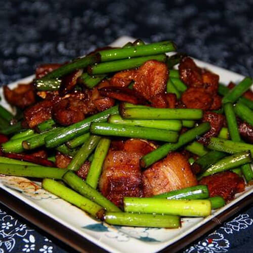 蒜苔炒肉