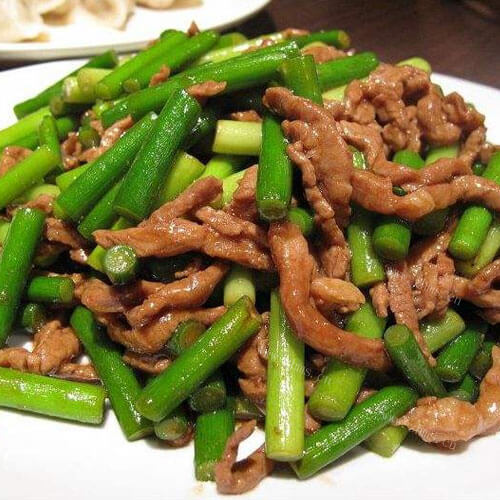 蒜苔炒肉