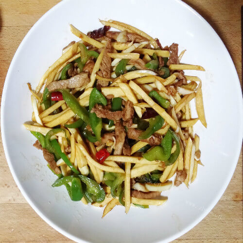 茭白肉丝