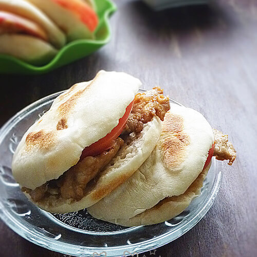 烧饼夹肉