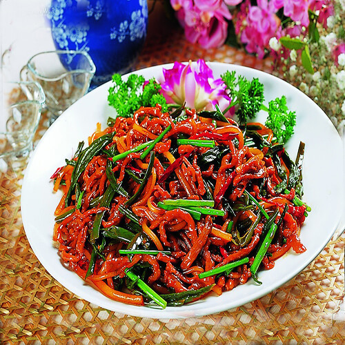 肉丝炒豆角丝