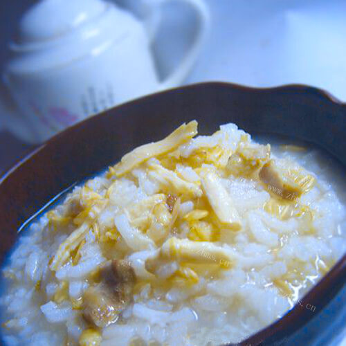 麦香鸡丝粥