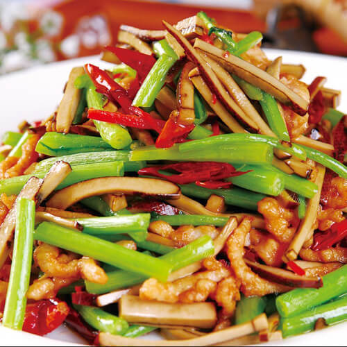 芦蒿炒肉丝