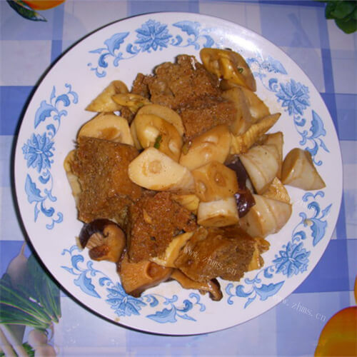 红烧烤麸