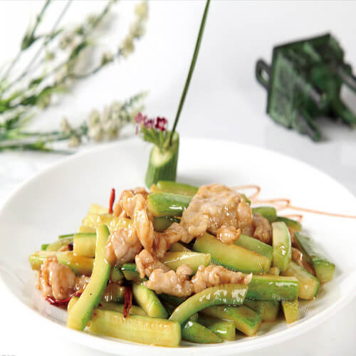 葫芦炒肉