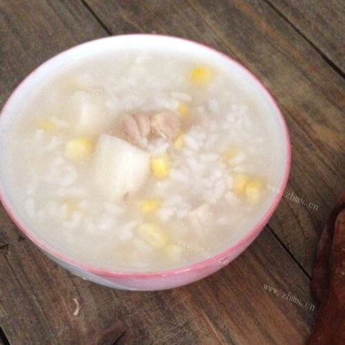 玉米干贝粥
