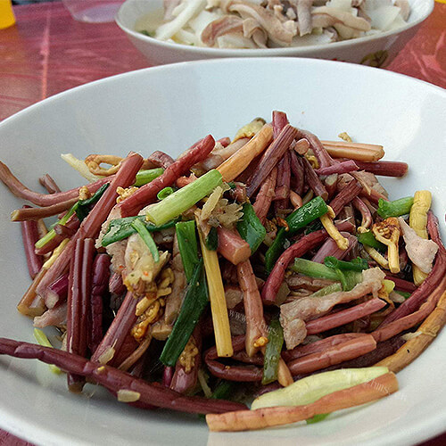 干蕨菜炒肉丝