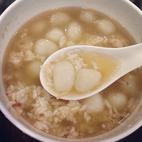 桂花酒酿丸子