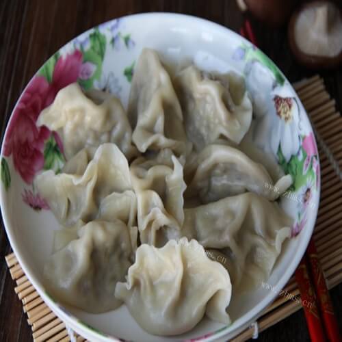 香菇白菜素饺子