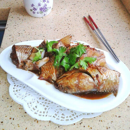 家常炖梭鱼