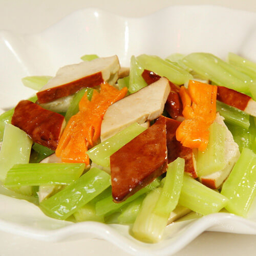 西芹炒豆干