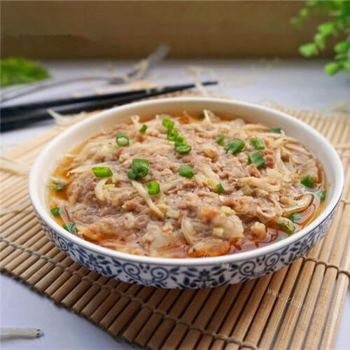 蒸肉饼