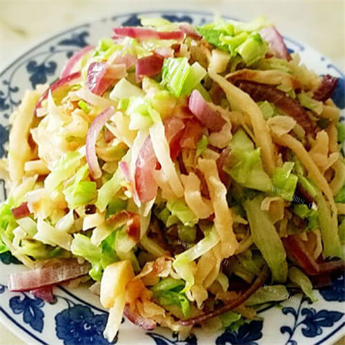 圆白菜炒饼