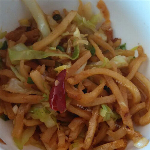 圆白菜炒饼