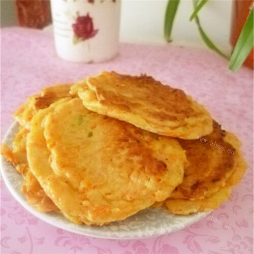 胡萝卜虾皮鸡蛋饼