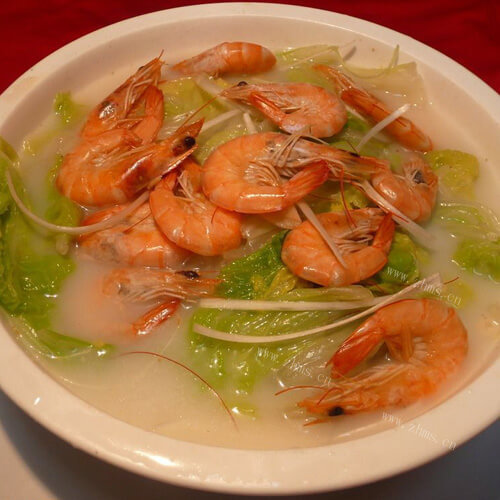 大白菜炖虾