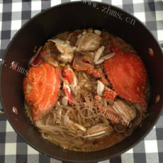 咖喱粉丝海蟹煲