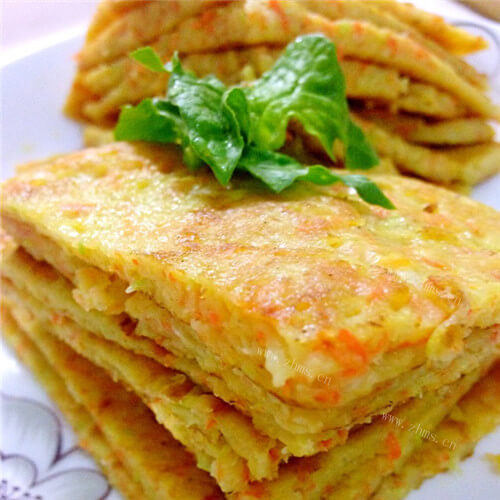 胡萝卜虾皮鸡蛋饼