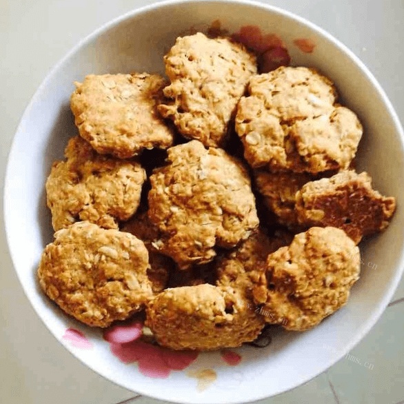 红糖燕麦黑芝麻饼干 
