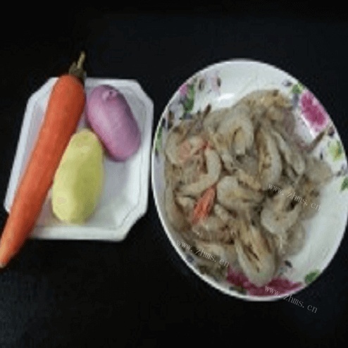 美味的三丝炒白虾做法图解1)