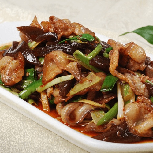 苕皮辣椒回锅肉