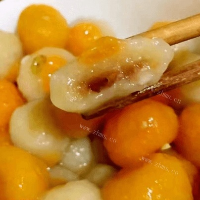 简单的健康彩色汤圆