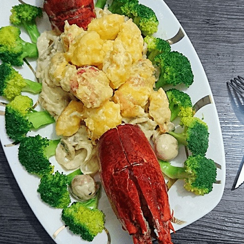 奶酪焗波士顿大龙虾
