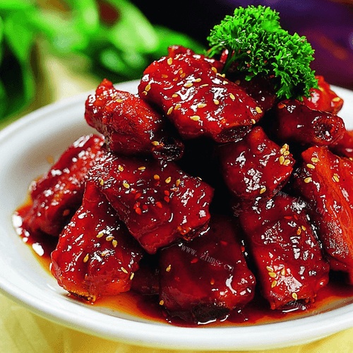糖醋小排连汤端