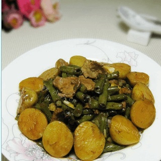 小土豆炒豇豆