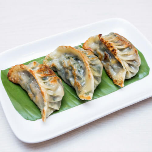 香煎韭菜猪肉饺子