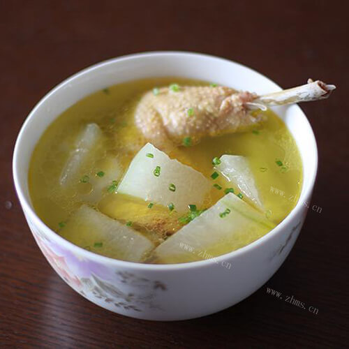 鸡汤炖冬瓜