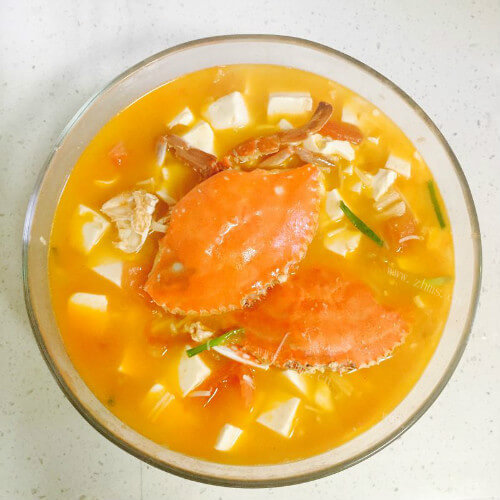 青蟹豆腐汤