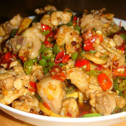 朝天椒红烧鸡块