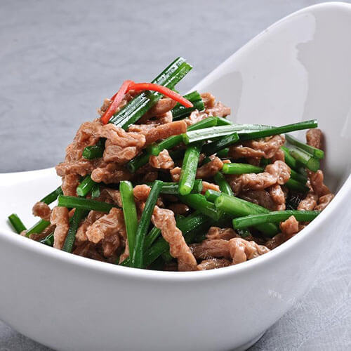 牛肉炒韭苔
