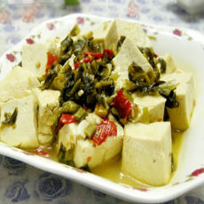 雪菜焖豆腐