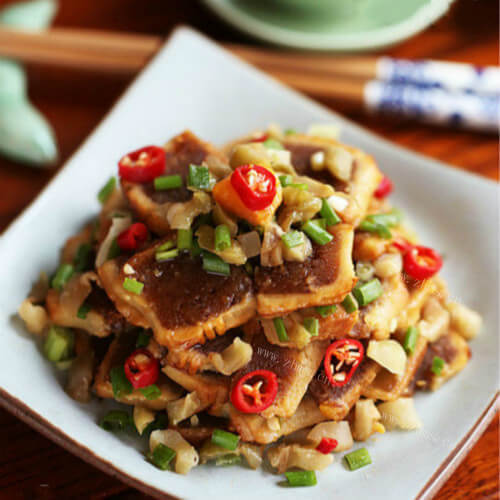 榨菜拌月饼