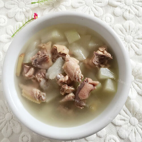 鸡汤炖冬瓜