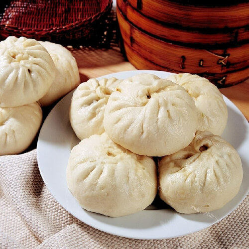 芸豆鸡蛋素包子