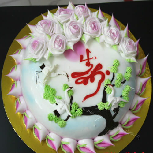 寿字生日蛋糕