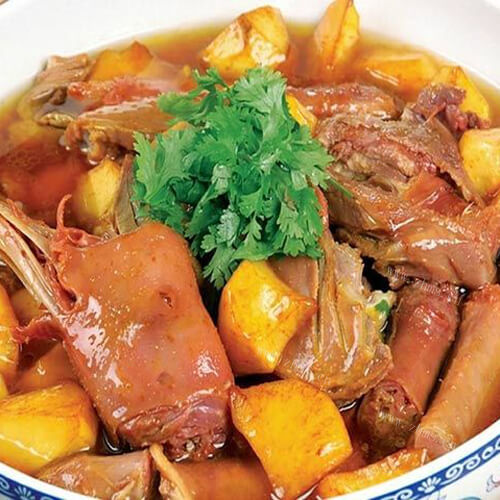 压锅大鹅炖土豆