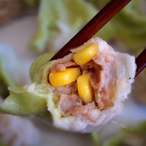 甜玉米虾仁饺子
