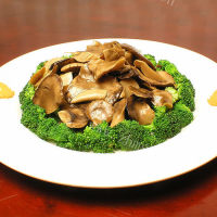 鲍鱼菇炒肉片