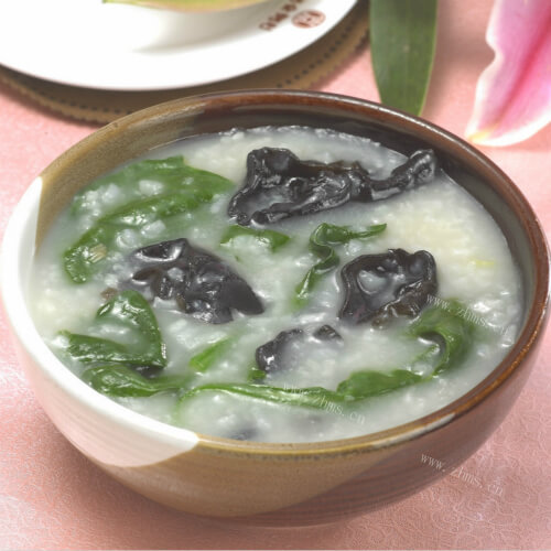 金针菇菠菜粥