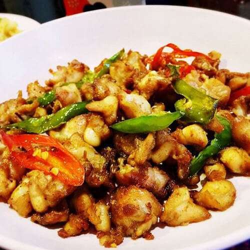 爆炒孜然鸡脆骨