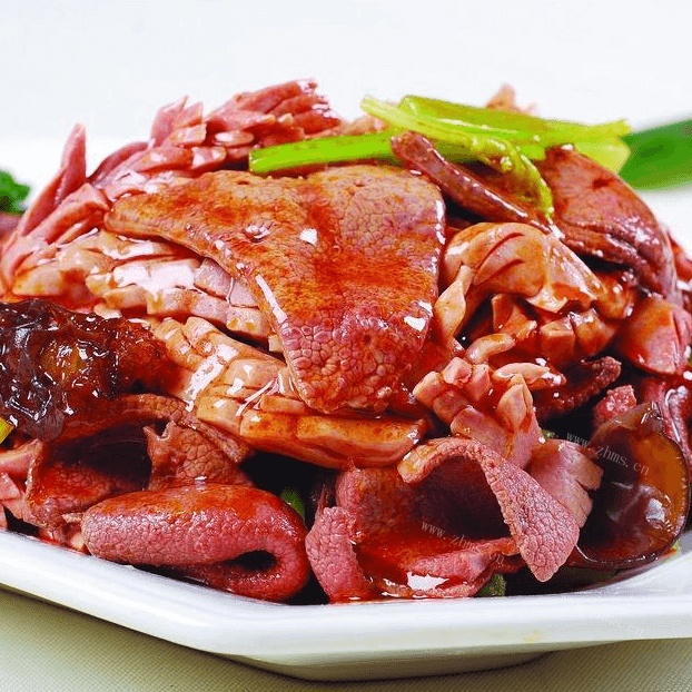 简单版肝腰合炒
