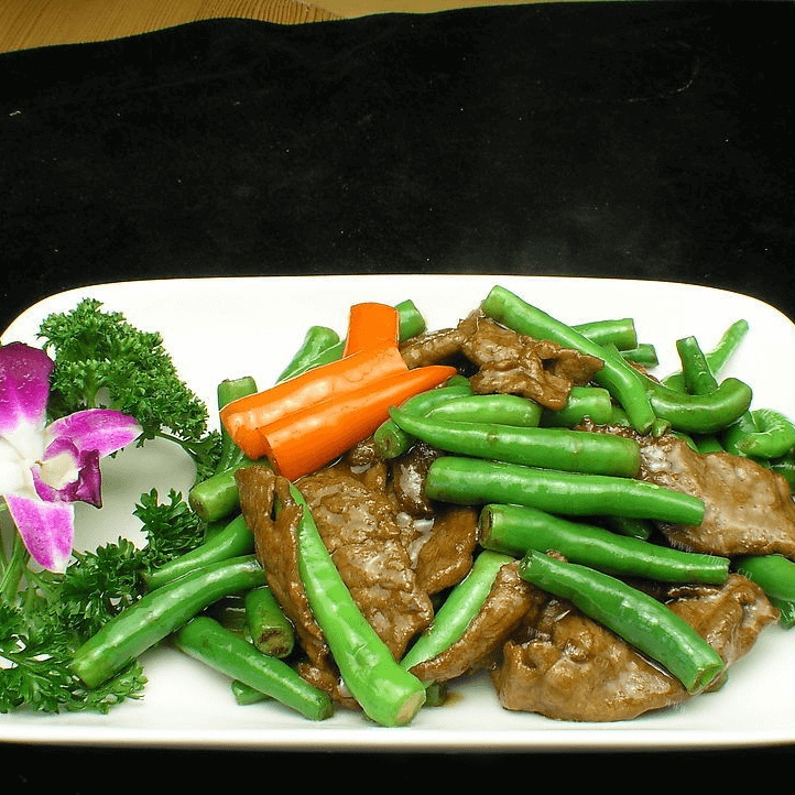 家常豆角炒牛肉