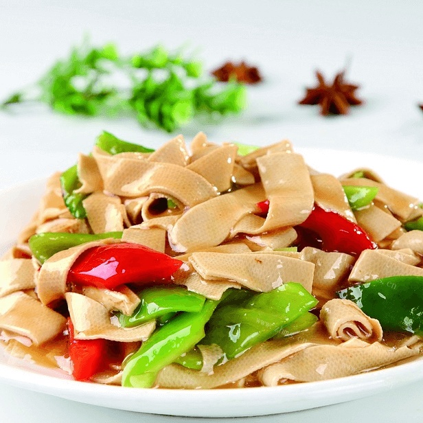 美味的尖椒干豆腐