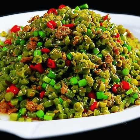 好吃的酸豆角炒肉末
