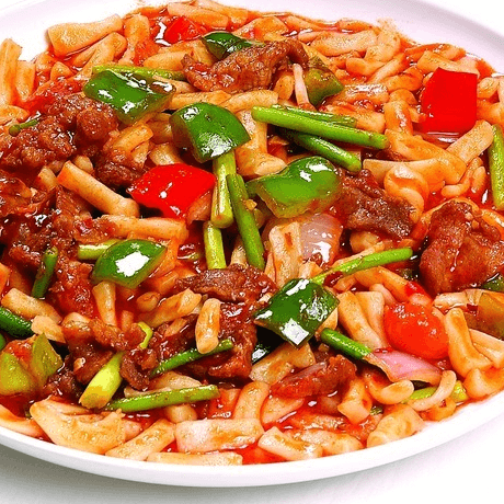 美味的家常炒面